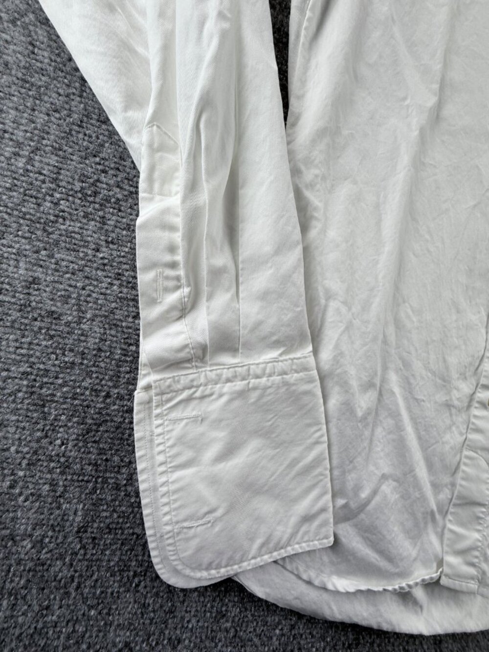 Stenstroms Twill Twofold Super Cotton 15.75 Fitted Body Men White Elegant Shirt - Picture 4 of 15